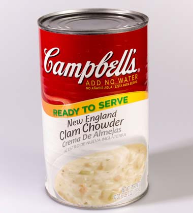 CAMPBELL'S® CLASSIC NEW ENGLAND CLAM CHOWDER
CAMPBELL'S® CLASSIC NEW ENGLAND CLAM CHOWDER