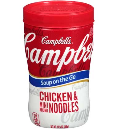 CAMPBELL'S® SOUP ON THE GO™ CHICKEN WITH MINI NOODLES
CAMPBELL'S® SOUP ON THE GO™ CHICKEN WITH MINI NOODLES