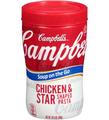 CAMPBELL'S® SOUP ON THE GO™ CHICKEN & STARS
CAMPBELL'S® SOUP ON THE GO™ CHICKEN & STARS