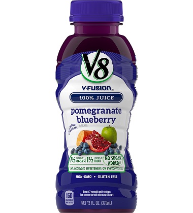 V8 V-FUSION® POMEGRANATE BLUEBERRY
V8 V-FUSION® POMEGRANATE BLUEBERRY