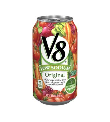 V8® VEGETABLE JUICE LOW SODIUM
V8® VEGETABLE JUICE LOW SODIUM