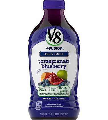 V8 V-FUSION® POMEGRANATE BLUEBERRY
V8 V-FUSION® POMEGRANATE BLUEBERRY