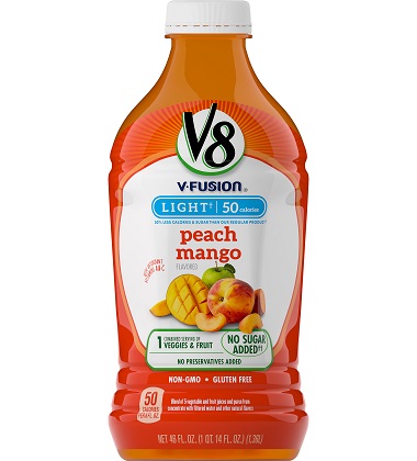 V8 V-FUSION® PEACH MANGO LIGHT
V8 V-FUSION® PEACH MANGO LIGHT