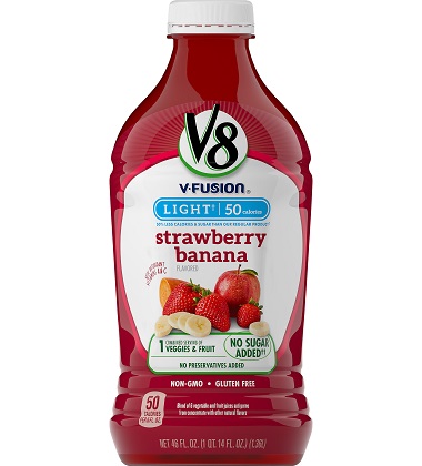 V8 V-FUSION® STRAWBERRY BANANA LIGHT
V8 V-FUSION® STRAWBERRY BANANA LIGHT