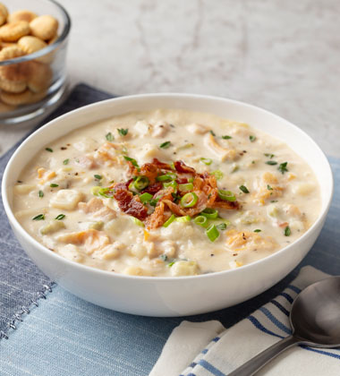 CAMPBELL'S® RESERVE LOADED CLAM CHOWDER
CAMPBELL'S® RESERVE LOADED CLAM CHOWDER