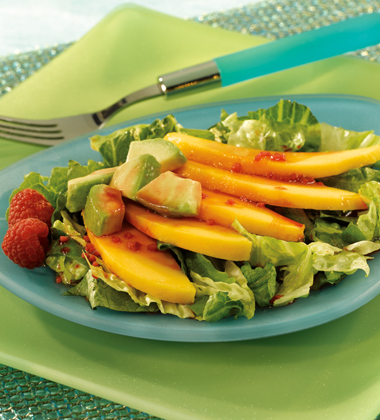 MANGO & AVOCADO SALAD WITH AÇAI BERRY VINAIGRETTE MANGO & AVOCADO SALAD WITH AÇAI BERRY VINAIGRETTE