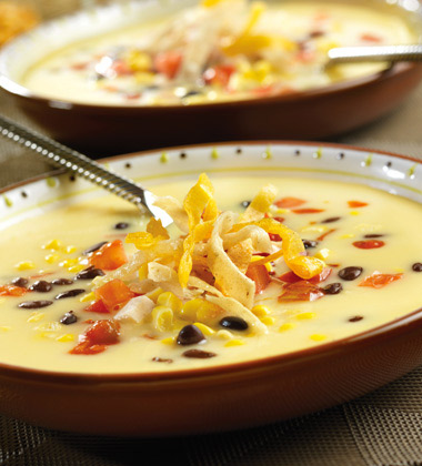 Creamy Chicken Tortilla Soup With Campbell S Cream Of Chicken Soup Campbells Food Service