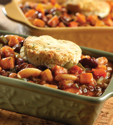 VEGETARIAN SEVEN BEAN POT PIE WITH BISCUIT TOPPING VEGETARIAN SEVEN BEAN POT PIE WITH BISCUIT TOPPING
