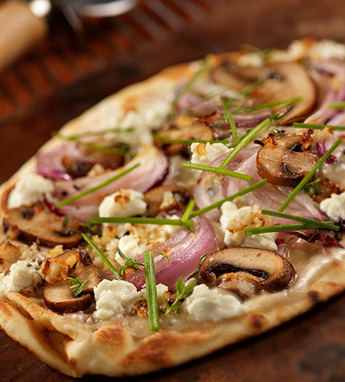 MUSHROOM & GOAT CHEESE PIZZA MUSHROOM & GOAT CHEESE PIZZA