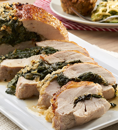 CREAMED SPINACH STUFFED TURKEY BREAST MADE WITH HEALTHY REQUEST CREAM OF MUSHROOM SOUP CREAMED SPINACH STUFFED TURKEY BREAST MADE WITH HEALTHY REQUEST CREAM OF MUSHROOM SOUP