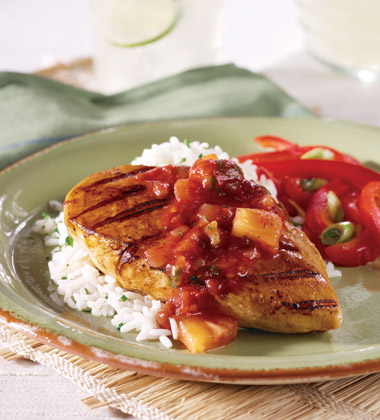 GRILLED PINEAPPLE & ONION SALSA GRILLED PINEAPPLE & ONION SALSA