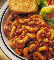 HEARTY MAC & BEEF IN TOMATO SAUCE
HEARTY MAC & BEEF IN TOMATO SAUCE