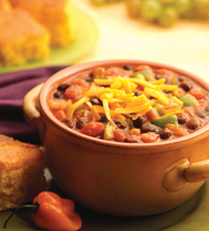 HEARTY VEGETARIAN CHILI MADE WITH LOW SODIUM V8® VEGETABLE JUICE HEARTY VEGETARIAN CHILI MADE WITH LOW SODIUM V8® VEGETABLE JUICE