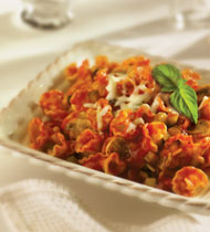 PASTA WITH BALSAMIC VEGETABLES AND MOZZARELLA PASTA WITH BALSAMIC VEGETABLES AND MOZZARELLA