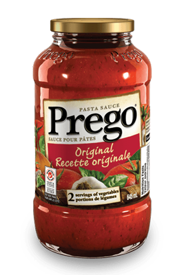 Sauce pour pâtes Prego, Recette originale