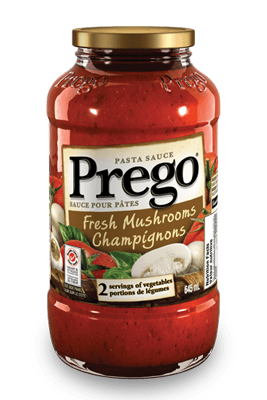 Sauce pour pâtes Prego, Champignons