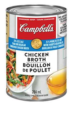 CAMPBELL'S® Condensed 25% Less Sodium Chicken Broth