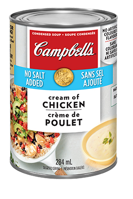 CAMPBELL'S® Condensed No Salt Added Cream of Chicken Soup