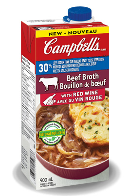 Campbell's® 30% Less Sodium Beef Broth With Red Wine