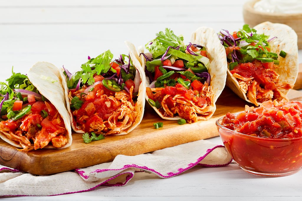 Tacos de poulet à la mijoteuse
