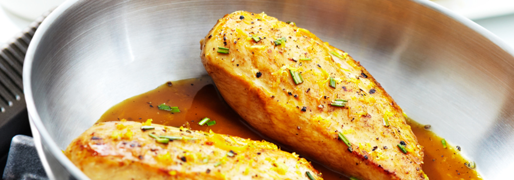 Chicken with Rosemary & Lemon Zest Reduction