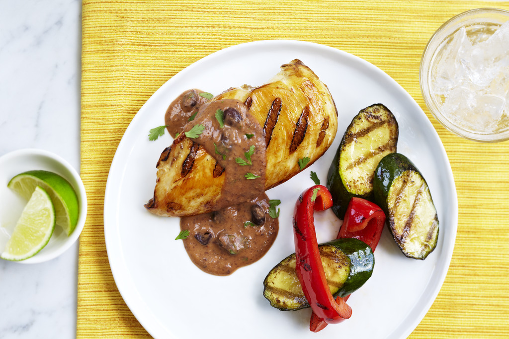 Grilled Chicken Breasts with Black Bean Sauce