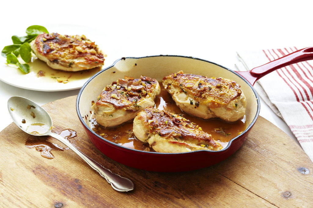 Pan Roasted Tuscan Chicken with Chestnut sauce