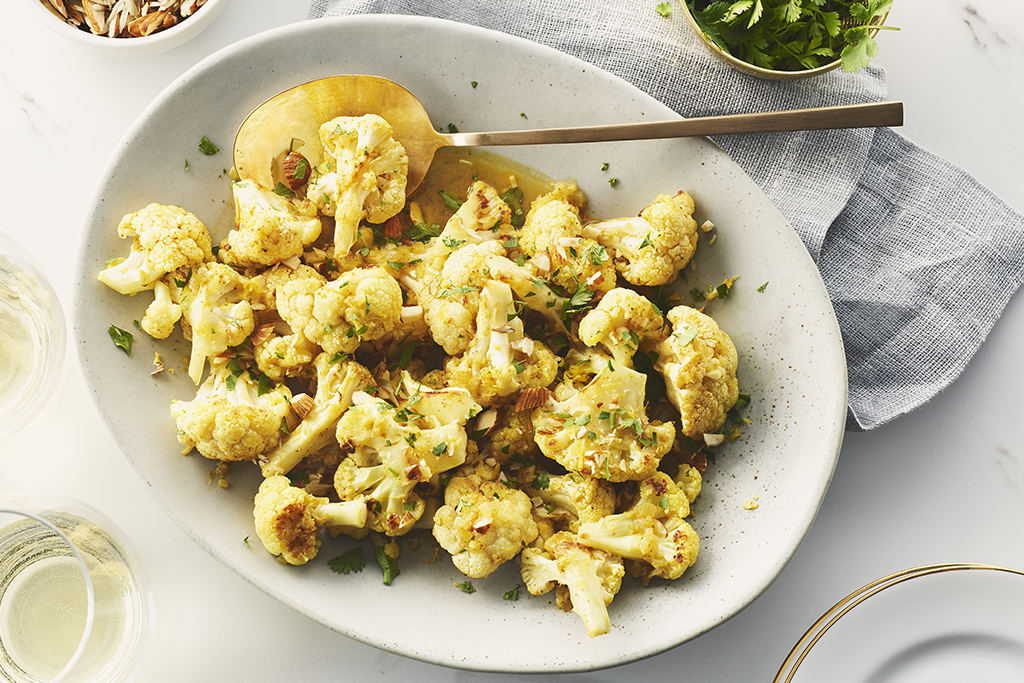 Chou Fleur Braise Au Citron Et Aux Amandes