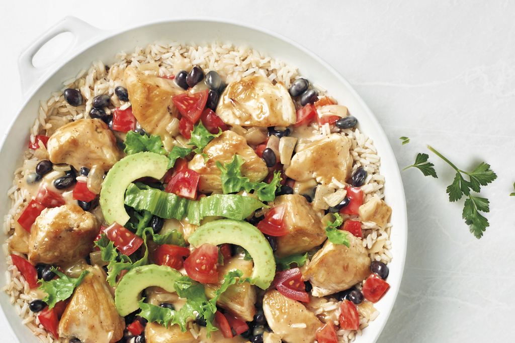 Chicken & Brown Rice Taco Bowl Recipe | Cook With Campbells Canada