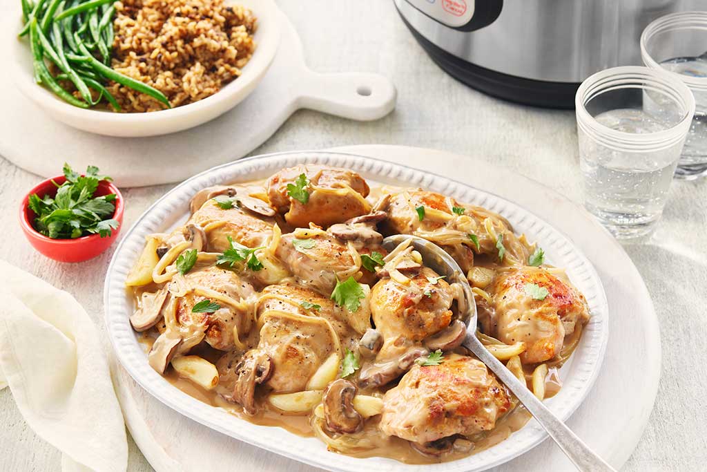 Poulet Et Sauce A L Ail A L Autocuiseur Cuisinez Avec Campbells