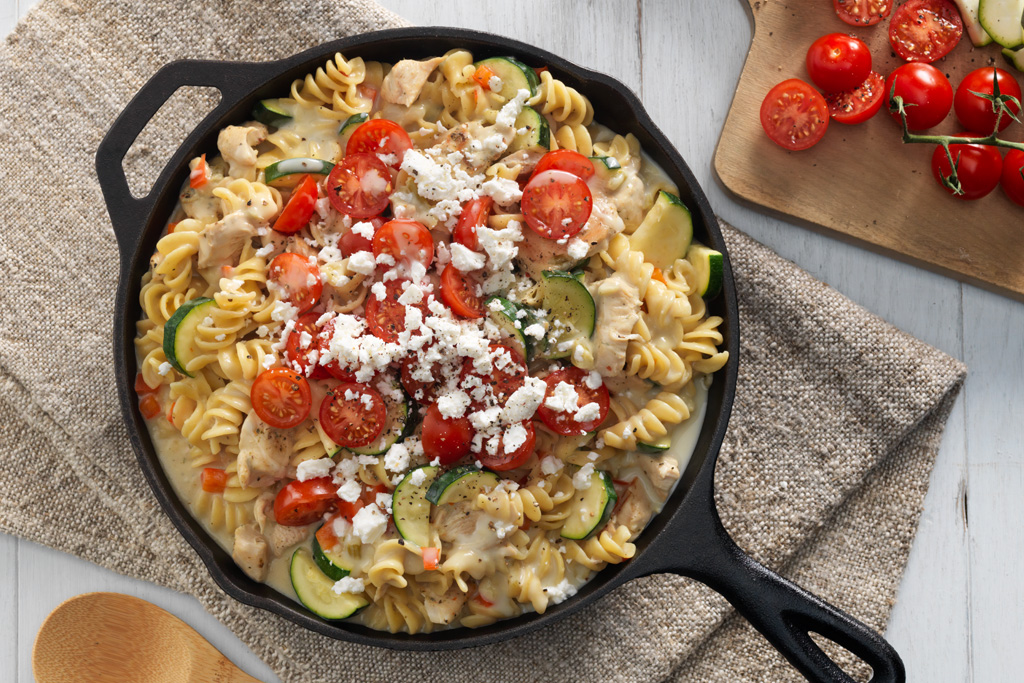 One-Pot Greek Chicken Rotini Recipe | Cook With Campbells Canada