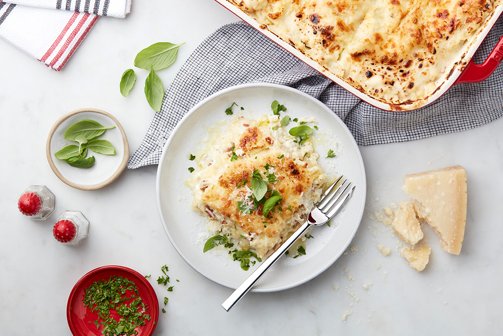 Cream of Bacon Lasagna