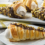 Puff Pastry Cannoli Cones