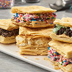 Puff Pastry Ice Cream Sandwiches