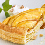 Bananas Foster over Puff Pastry