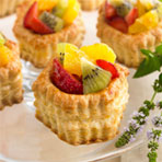 Pastry Shells with Fruit & Orange Cream