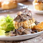 Wild Mushroom Ragoût in Puff Pastry Shells