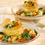 Roasted Winter Vegetable Ragoût in Pastry Shells