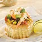 Roasted Corn, Tomato, Black Bean and Avocado Tarts