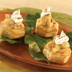 Petite Bananas Foster Pastry Cups