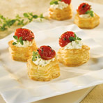 Herbed Cheese & Roasted Tomato Cups