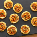 Butternut Squash & Caramelized Onion Mini Pizzas