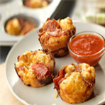 Mini Pull-Apart Pepperoni Bread