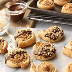 Peanut Butter Chocolate Puff Cookies