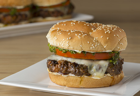 Chorizo Burgers with Chimichurri