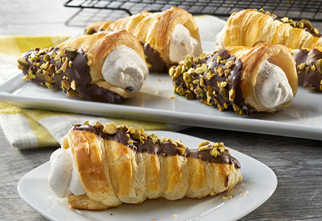 Puff Pastry Cannoli Cones