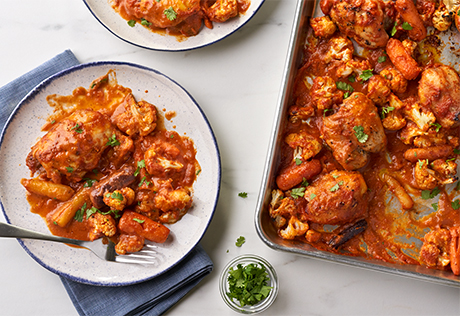 Sheet Pan Indian Butter Chicken