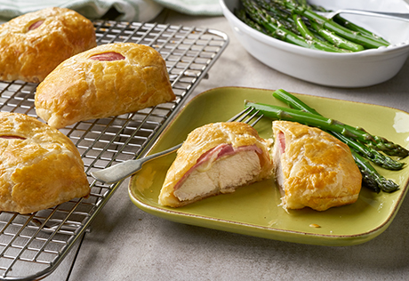 Ham and Swiss Chicken in Pastry