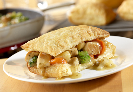 Chicken Pot Pie Squares