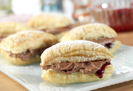 Chocolate Raspberry Mini-Napoleons